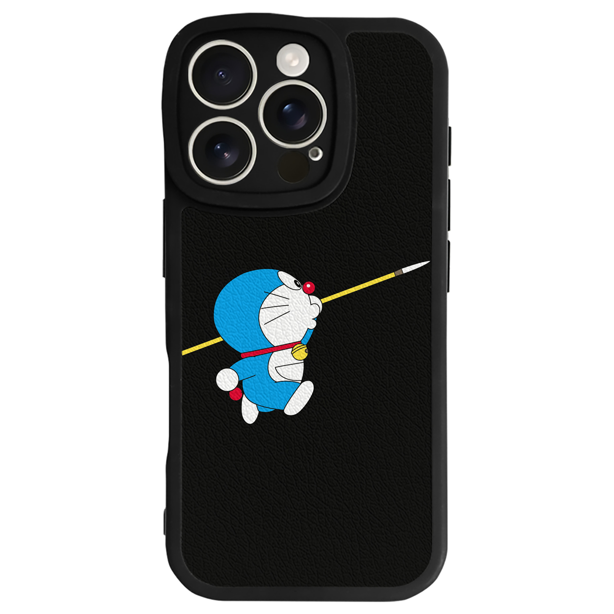 （画像用） ドラえもん Doraemon 【iPhone 16シリーズ対応】シリコンスマホケース（レザー調） 材質：シリコン